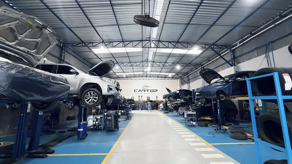 Estrutura da CARTOP Centro Automotivo em Fortaleza